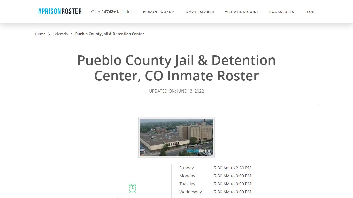 Pueblo County Jail & Detention Center, CO Inmate Roster